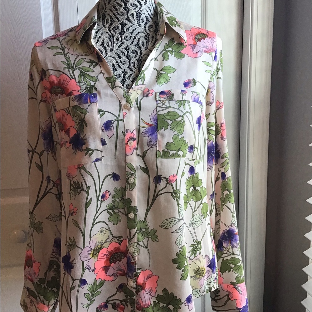 Express Botanical Blouse